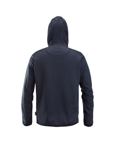 Fleece hoodie with full-length zip