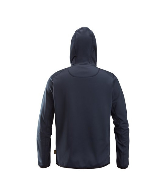 Fleece hoodie with full-length zip