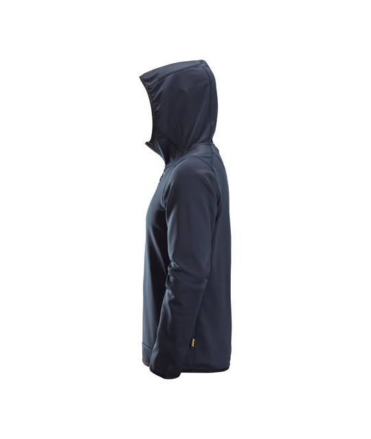 Fleece hoodie with full-length zip