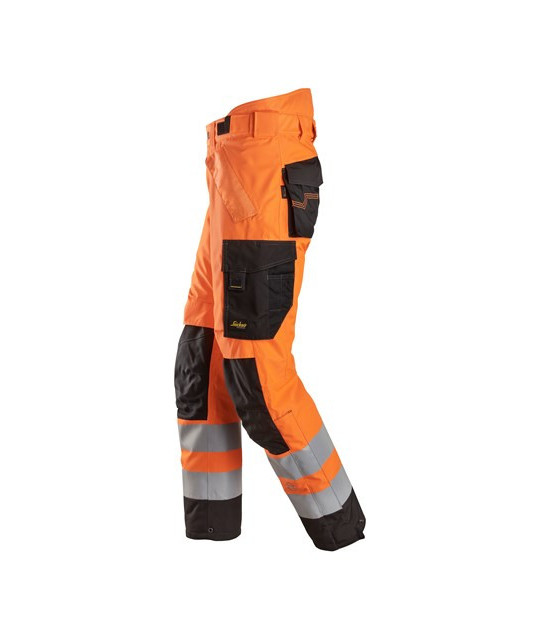 Snickers Workwear AllroundWork, vattentäta byxor 37,5®, varsel klass 2
