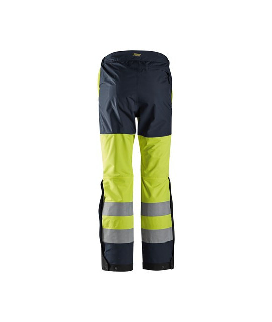 Waterproof shell trousers, high-visibility clothing class 2