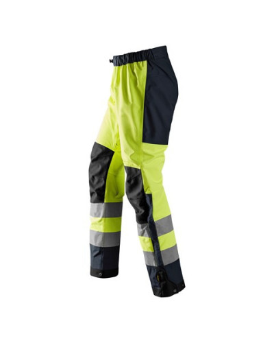 Waterproof shell trousers, high-visibility clothing class 2