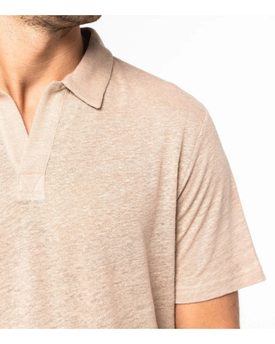 Men’s Linen Polo Shirt