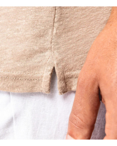 Men’s Linen Polo Shirt