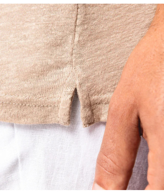 SPASS0 Men’s Linen Polo Shirt