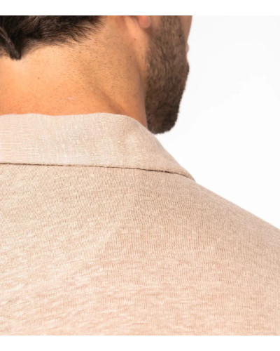 SPASS0 Men’s Linen Polo Shirt