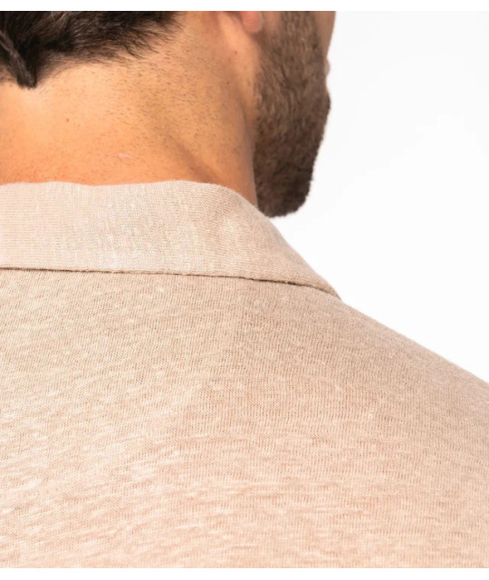 SPASS0 Men’s Linen Polo Shirt