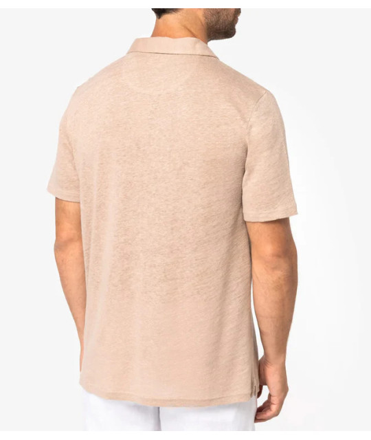 SPASS0 Men’s Linen Polo Shirt