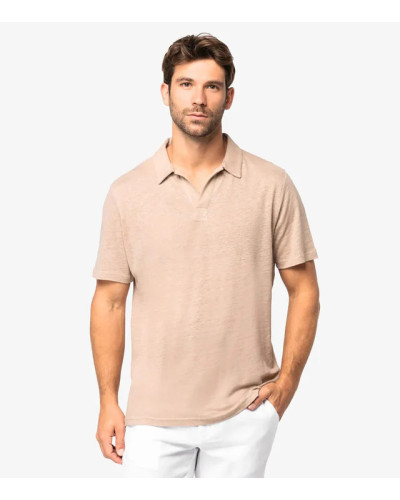 Men’s Linen Polo Shirt