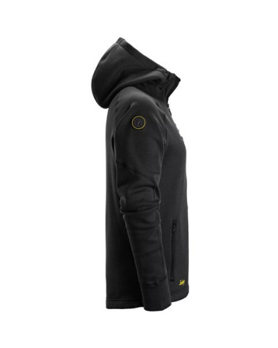 FlexiWork fleece hoodie with full-length zipper