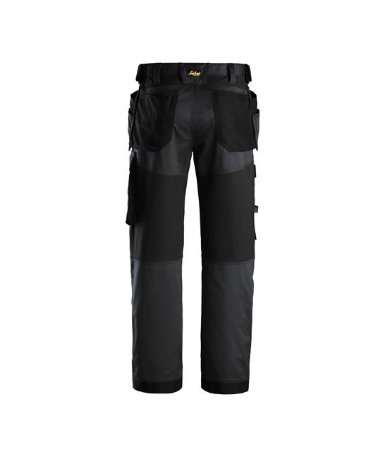 Stretch work trousers with holster pockets