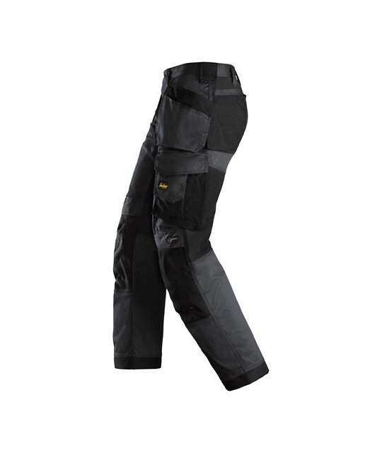 Stretch work trousers with holster pockets