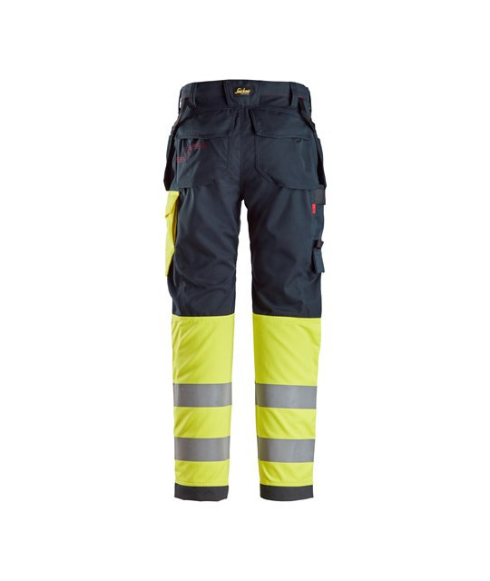Snickers Workwear Arbetsbyxa med hölsterfickor, varsel klass 1