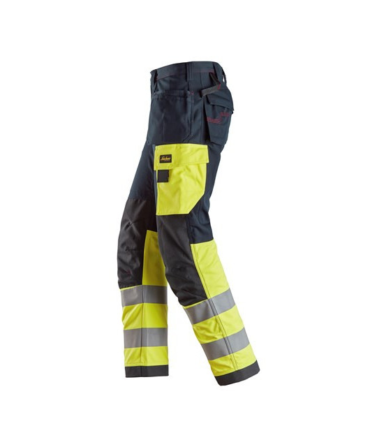 Snickers Workwear Arbetsbyxa med hölsterfickor, varsel klass 1