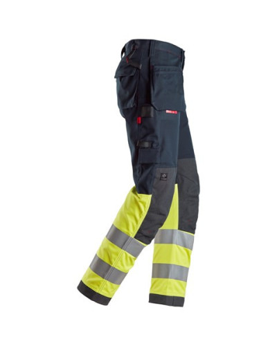 Snickers Workwear Arbetsbyxa med hölsterfickor, varsel klass 1
