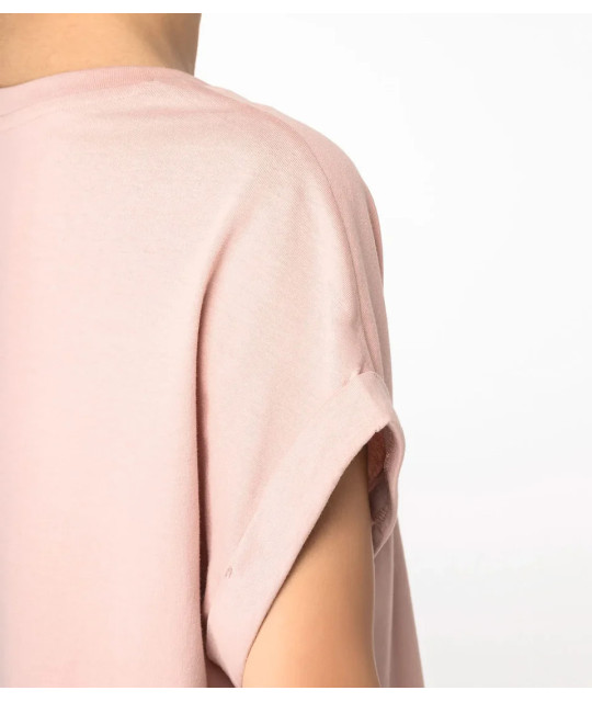 Native Spirit Eco-Friendly Ladie's Rolled-Up Sleeves T-shirt
