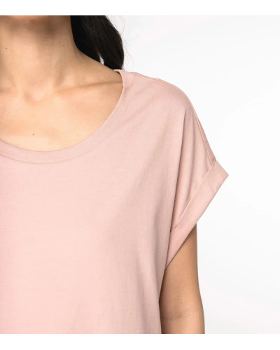 Native Spirit Eco-Friendly Ladie's Rolled-Up Sleeves T-shirt