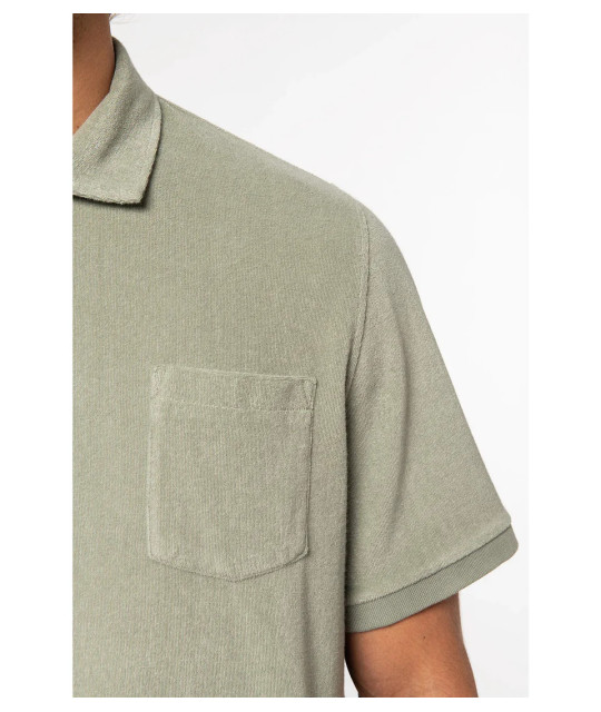 Native Spirit Men's Terry Towel polo shirt