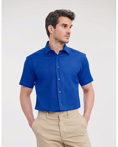 Men's Short Sleeve Tailored Oxford Shirt