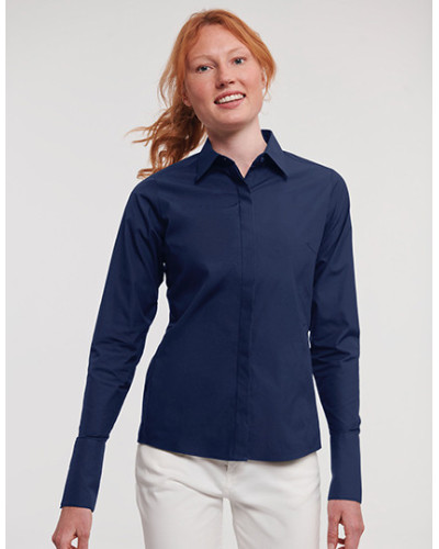 Ladies' Long Sleeve Fitted Ultimate Stretch Shirt