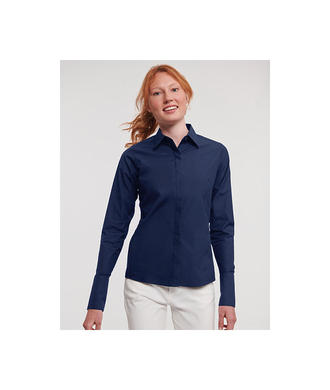 Ladies' Long Sleeve Fitted Ultimate Stretch Shirt