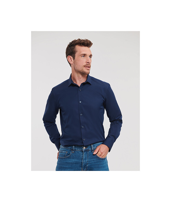 Men's Long Sleeve Fitted Ultimate Stretch Shirt