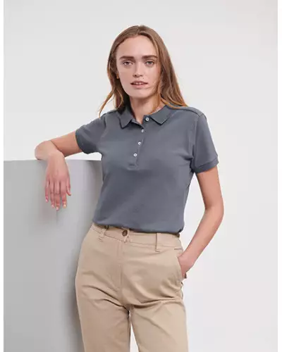 Ladies' Fitted Stretch Polo
