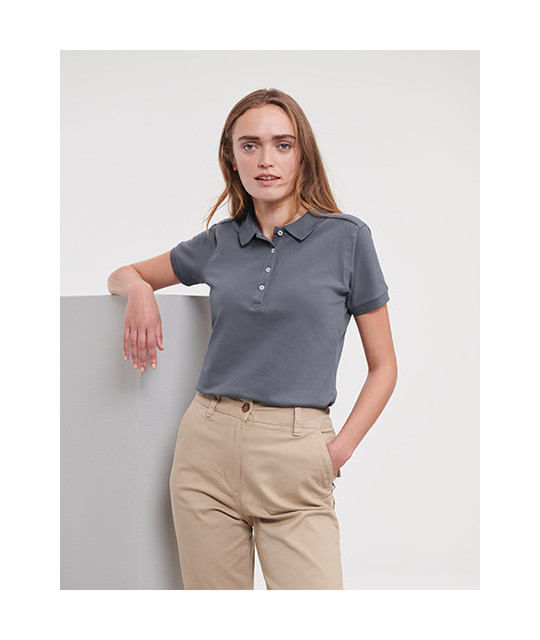 Ladies' Fitted Stretch Polo