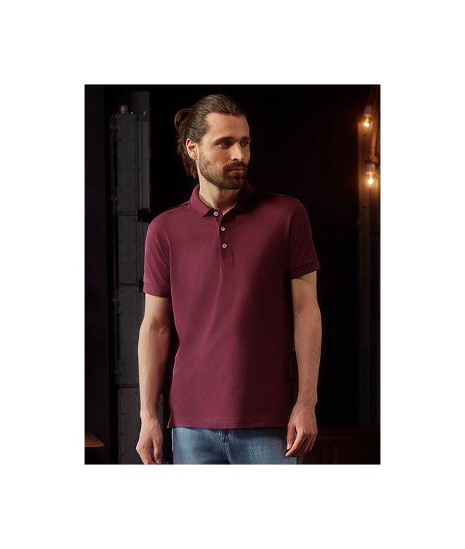 Men's Fitted Stretch Polo