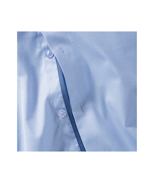Men's Long Sleeve Tailored Contrast Herringbone Shirt
