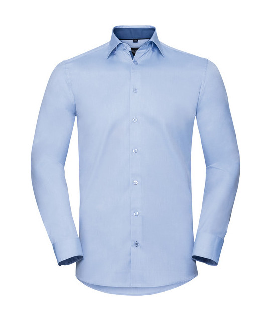 Russell Athletic Collection Men's Long Sleeve Tailored Contrast Her...