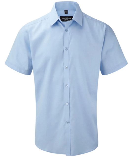Russell Athletic Collection Men´s short Sleeve Tailored Herringbone...