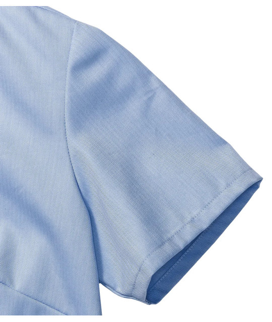 Ladies' Short Sleeve Tailored Herringbone Shirt