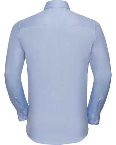 Men's Long Sleeve Tailored Herringbone Shirt