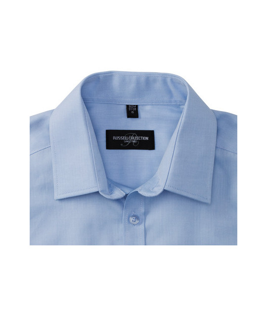 Men's Long Sleeve Tailored Herringbone Shirt