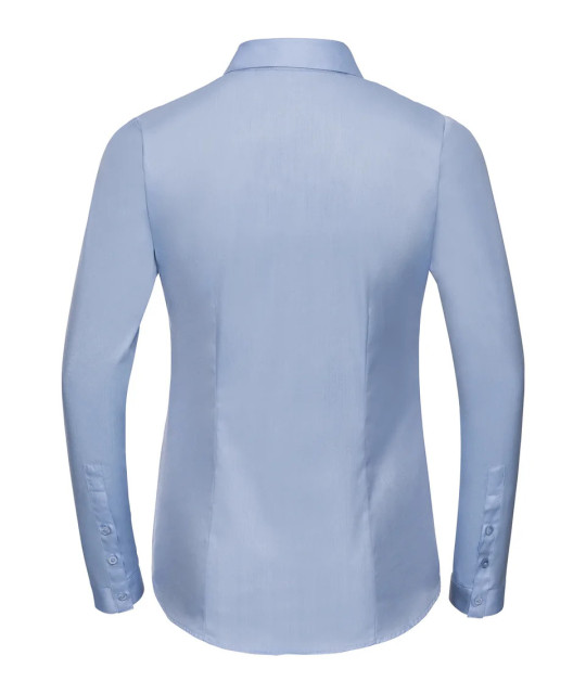 Ladies' Long Sleeve Tailored Herringbone Shirt