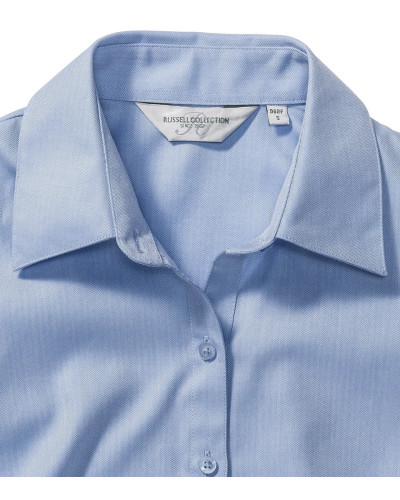 Ladies' Long Sleeve Tailored Herringbone Shirt