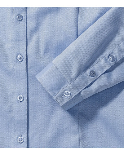 Ladies' Long Sleeve Tailored Herringbone Shirt
