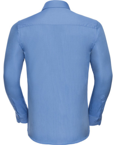 Men's Long Sleeve Tailored Polycotton Poplin Shirt