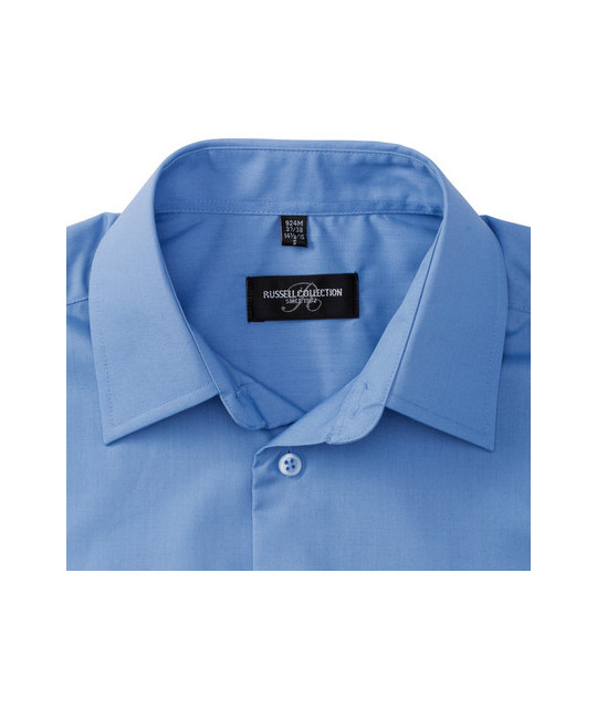 Men's Long Sleeve Tailored Polycotton Poplin Shirt