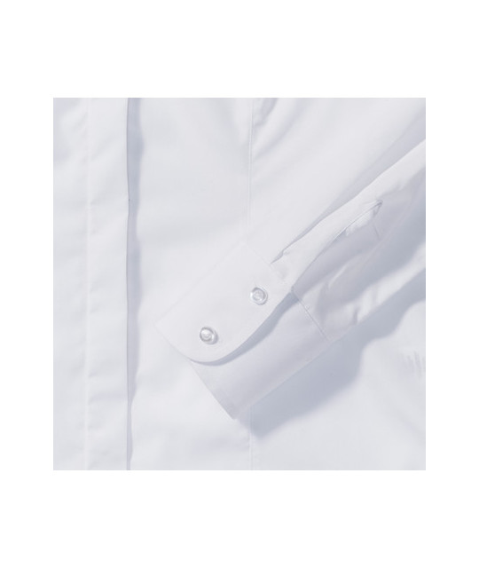 Ladies' Long Sleeve Fitted Polycotton Poplin Shirt