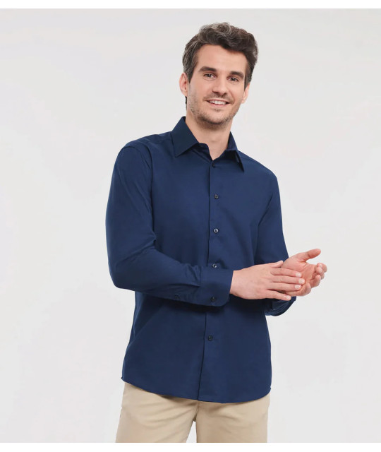 Men's Long Sleeve Tailored Oxford Shirt