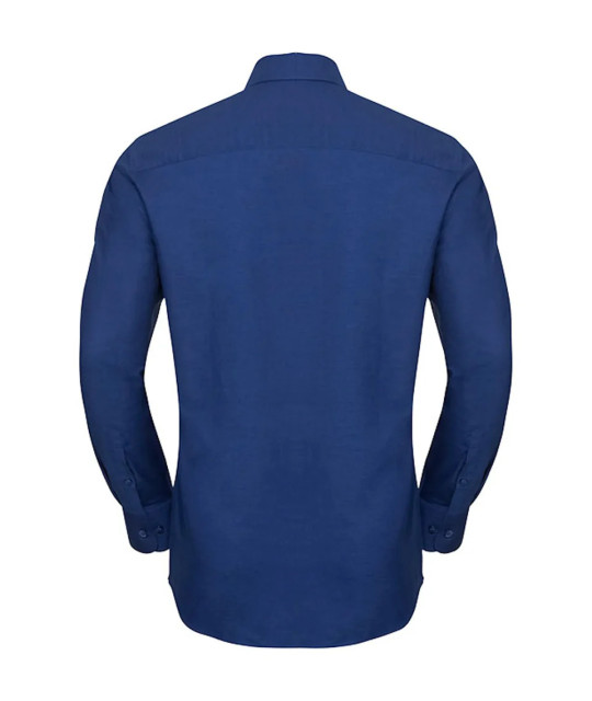 Russell Athletic Collection Men's Long Sleeve Tailored Oxford Shirt