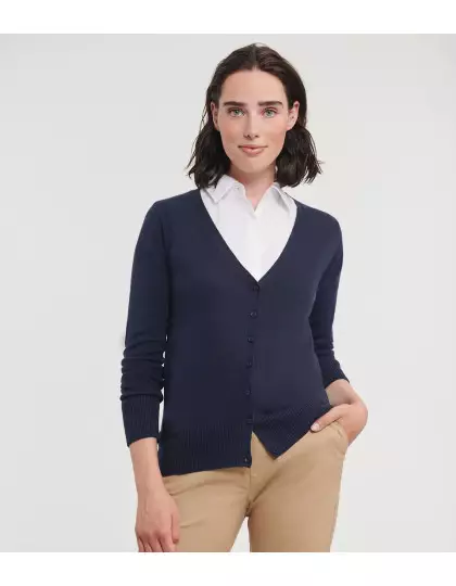 Ladies´ V-Neck Knitted Cardigan