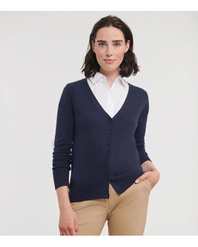 Russell Athletic Collection Ladies´ V-Neck Knitted Cardigan