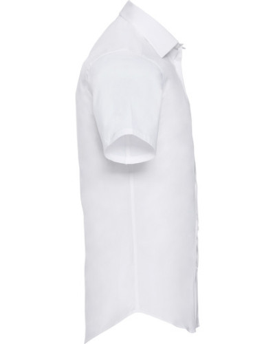 Russell Athletic Collection Men's Short Sleeve Fitted Stretch Shirt