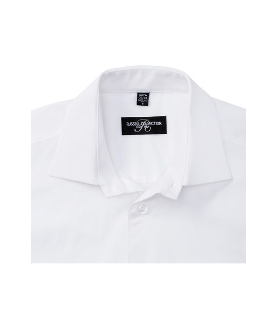 Russell Athletic Collection Men's Short Sleeve Fitted Stretch Shirt