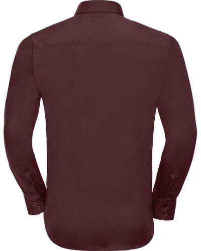 Russell Athletic Collection Men's Long Sleeve Fitted Stretch Shirt