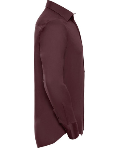 Russell Athletic Collection Men's Long Sleeve Fitted Stretch Shirt