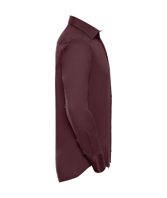 Russell Athletic Collection Men's Long Sleeve Fitted Stretch Shirt